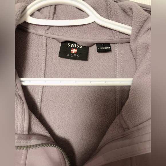Swiss Alps L Soft-shell purple coat - Picture 3 of 6